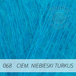Elegant Mohair 068 ciemny niebieski turkus