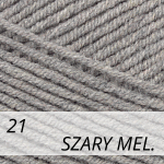 Cotton Gold 21 szary melanż