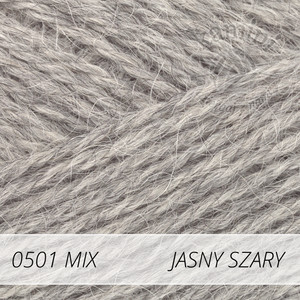 Alpaca Mix 501 jasny szary