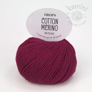 Cotton Merino 07 wiśniowy
