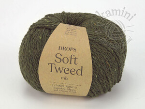 Soft Tweed Mix 17 ciemny zielony
