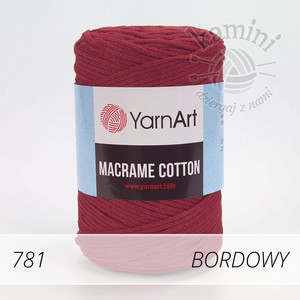 Macrame Cotton 781 bordowy