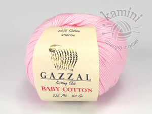 Baby Cotton 3411 jasny róż