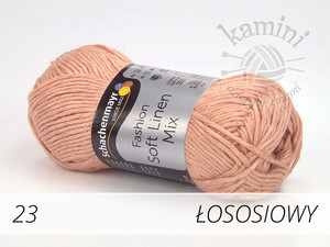 Soft Linen Mix 23 łososiowy
