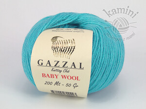 Baby Wool 820 turkus niebieski