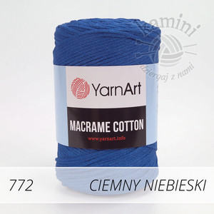 Macrame Cotton 772 ciemny niebieski