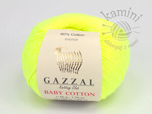 Baby Cotton 3462 żółty neon