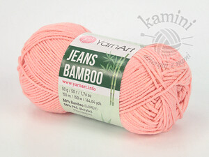 Jeans Bamboo 112 łososiowy róż
