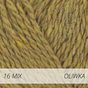 Soft Tweed Mix 16 oliwka