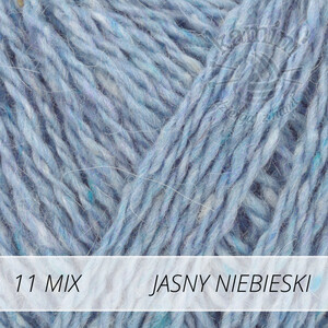 Soft Tweed Mix 11 jasny niebieski