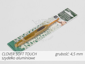 Szydełko Clover Soft Touch 4,5mm - aluminiowe z rączką
