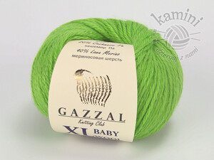 Baby Wool XL 821 zielony