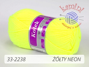 Kotek 33-2238 żółty neon