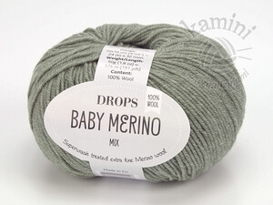 Baby Merino Mix 50 zielona szałwia