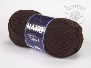 Sport Wool 4987 ciemny brąz