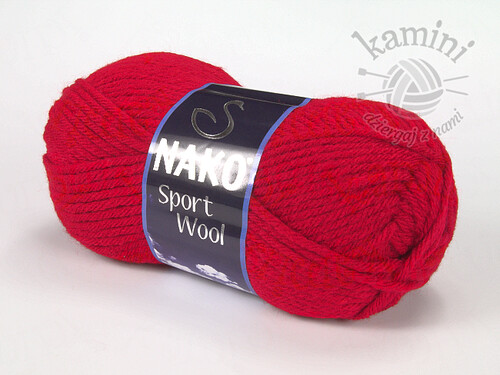 Sport Wool 3641 czerwony