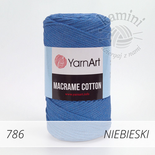 Macrame Cotton 786 niebieski