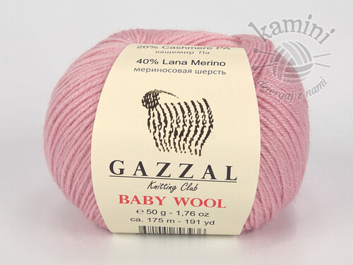 Baby Wool 845 brudny róż