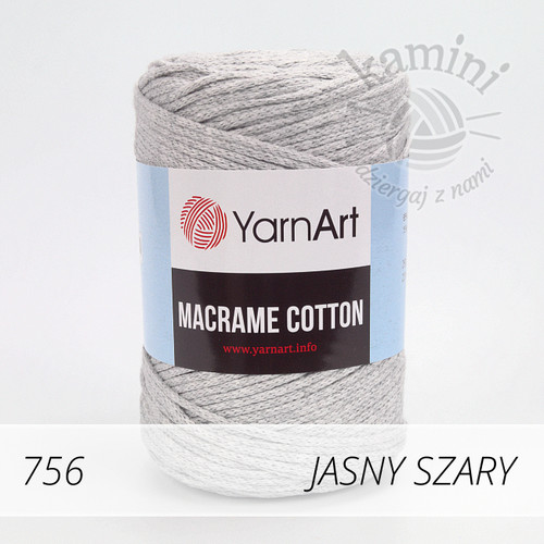 Macrame Cotton 756 jasny szary