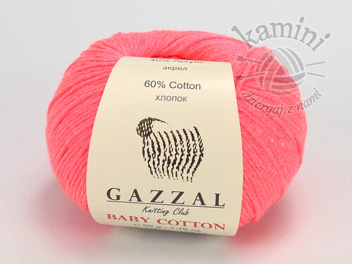 Baby Cotton 3460 koral neon