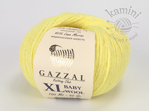 Baby Wool XL 833 jasny żółty