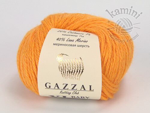 Baby Wool XL 837 pomarańczowy