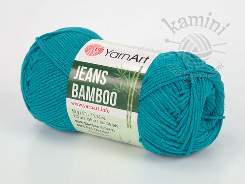 Jeans Bamboo 140 ciemny turkus