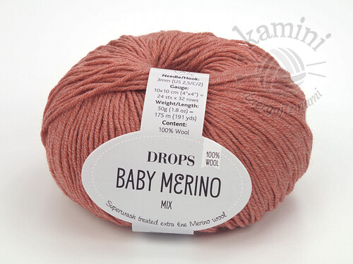Baby Merino Mix 48 blada terakota
