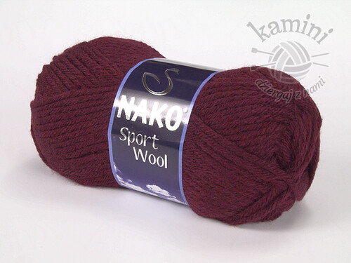 Sport Wool 3718 ciemna wiśnia