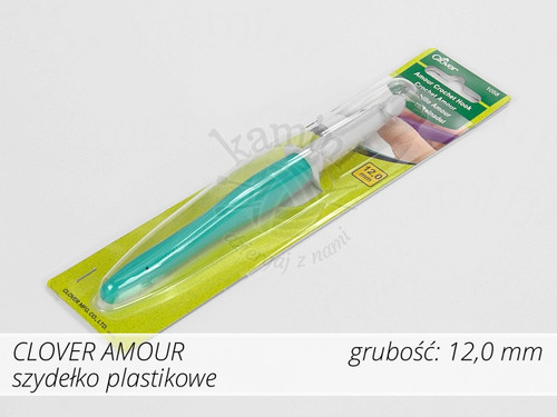 Szydełko Clover Amour 12mm - plastikowe z rączką