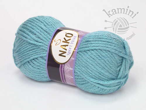 Sport Wool 6199 niebieski / jasny turkus