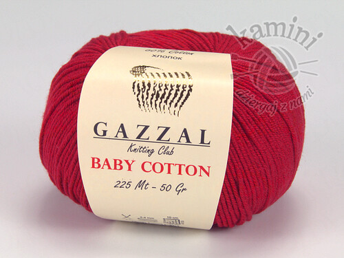 Baby Cotton 3439 ciemny czerwony
