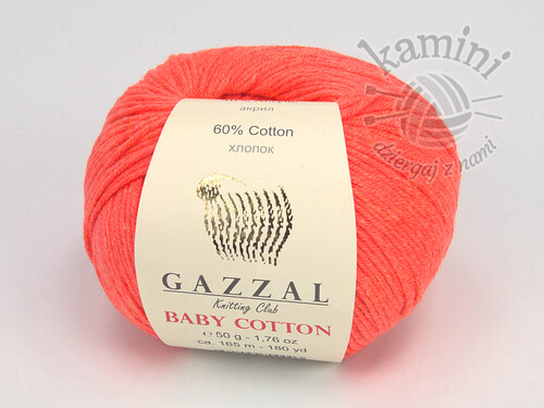 Baby Cotton 3459 pomarańcz neon