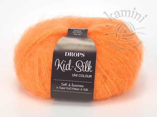Kid-Silk 49 jaskrawy pomarańcz