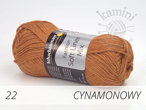 Soft Linen Mix 22 cynamonowy