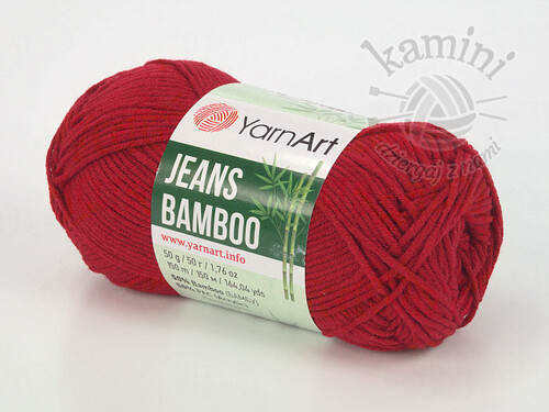 Jeans Bamboo 145 ciemny czerwony