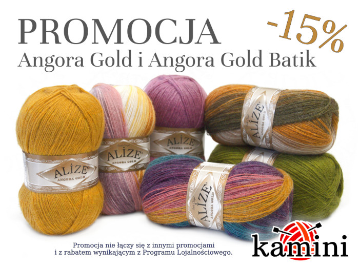 Promocja Angora Gold i Angora Gold Batik w sklepie z włóczkami Kamini.pl