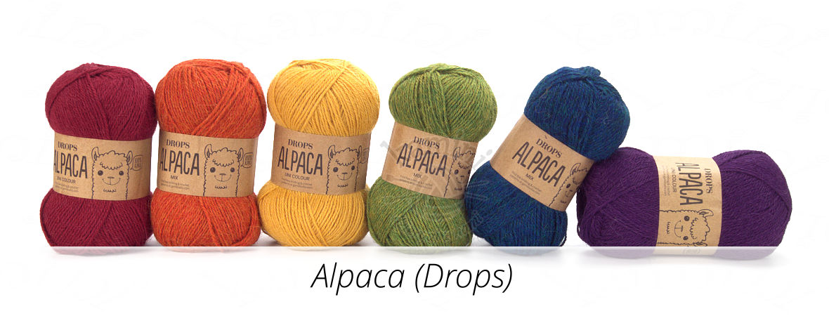 Włóczka Alpaca Mix i Włóczka Alpaca Uni Colour (Drops)